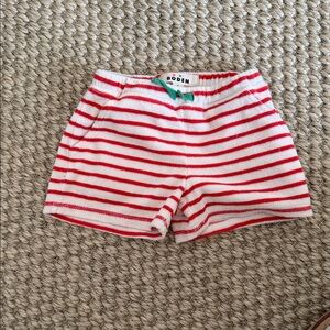 Mini Boden girls terry shorts